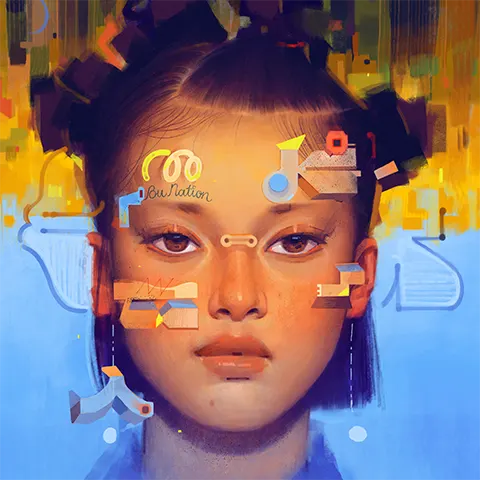 lenticular art by Sam Rodriguez